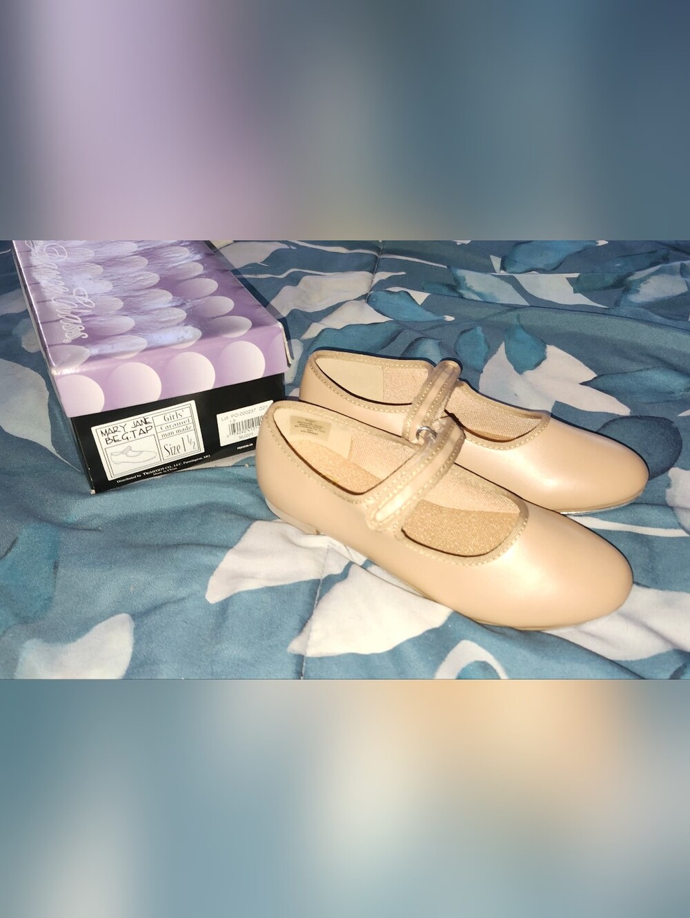 Classic Beige Mary Jane Flats - Kids